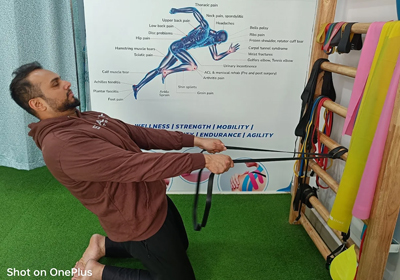 Patient Exercise at PAL Physiotherapy Madhapur